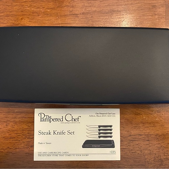 Pampered Chef Steak Knife Set (4) New in box! - Picture 3 of 6